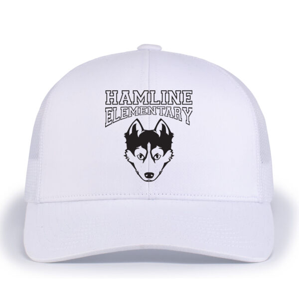 Augusta Sportswear - YOUTH 6-Panel Trucker Snapback Cap - Embroidered Logo Thumbnail