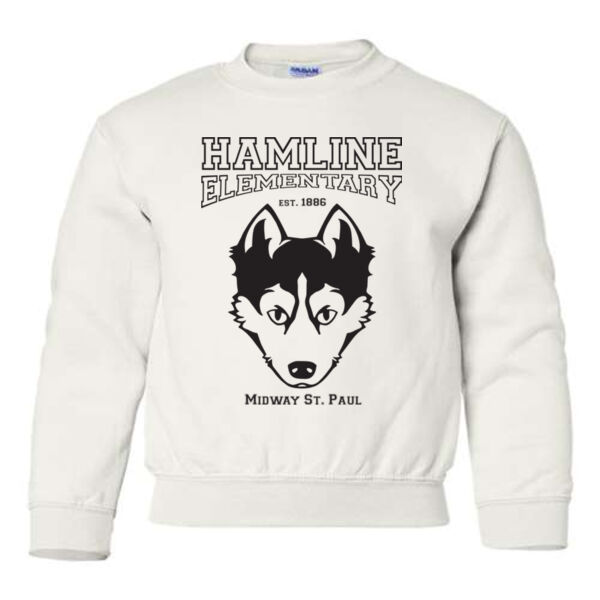 Gildan - Youth Heavy Blend Crewneck Sweatshirt - Printed Logo Thumbnail