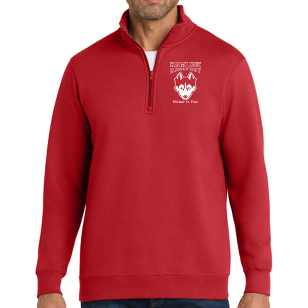 Port & Co - Fan Favorite Fleece 1/4-Zip Pullover Sweatshirt - Embroidered Logo Thumbnail