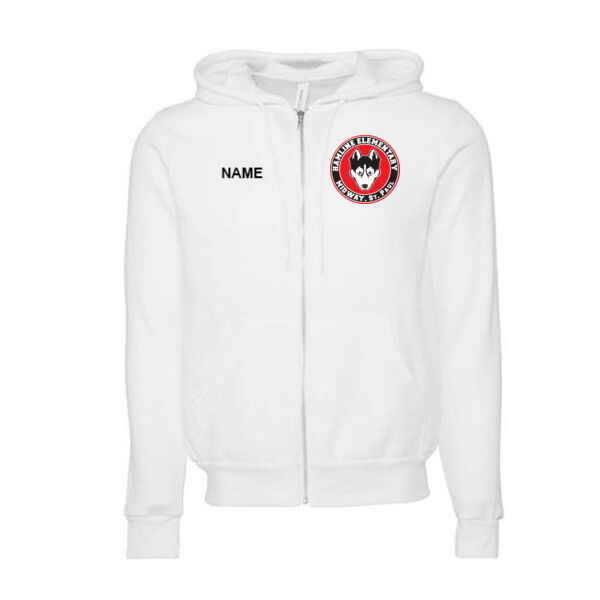 BELLA+CANVAS - Unisex Sponge Fleece Full-Zip Hoodie Sweatshirt - Embroidered Logo **Add Name for $5!** Thumbnail