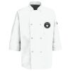 Eight Pearl Button Chef Coat with Thermometer Pocket Thumbnail