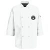 Eight Pearl Button Chef Coat with Thermometer Pocket Thumbnail