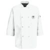Eight Pearl Button Chef Coat with Thermometer Pocket Thumbnail